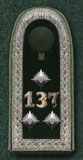 Non-Commissioned Shoulderboard w/ Regimental Numbers