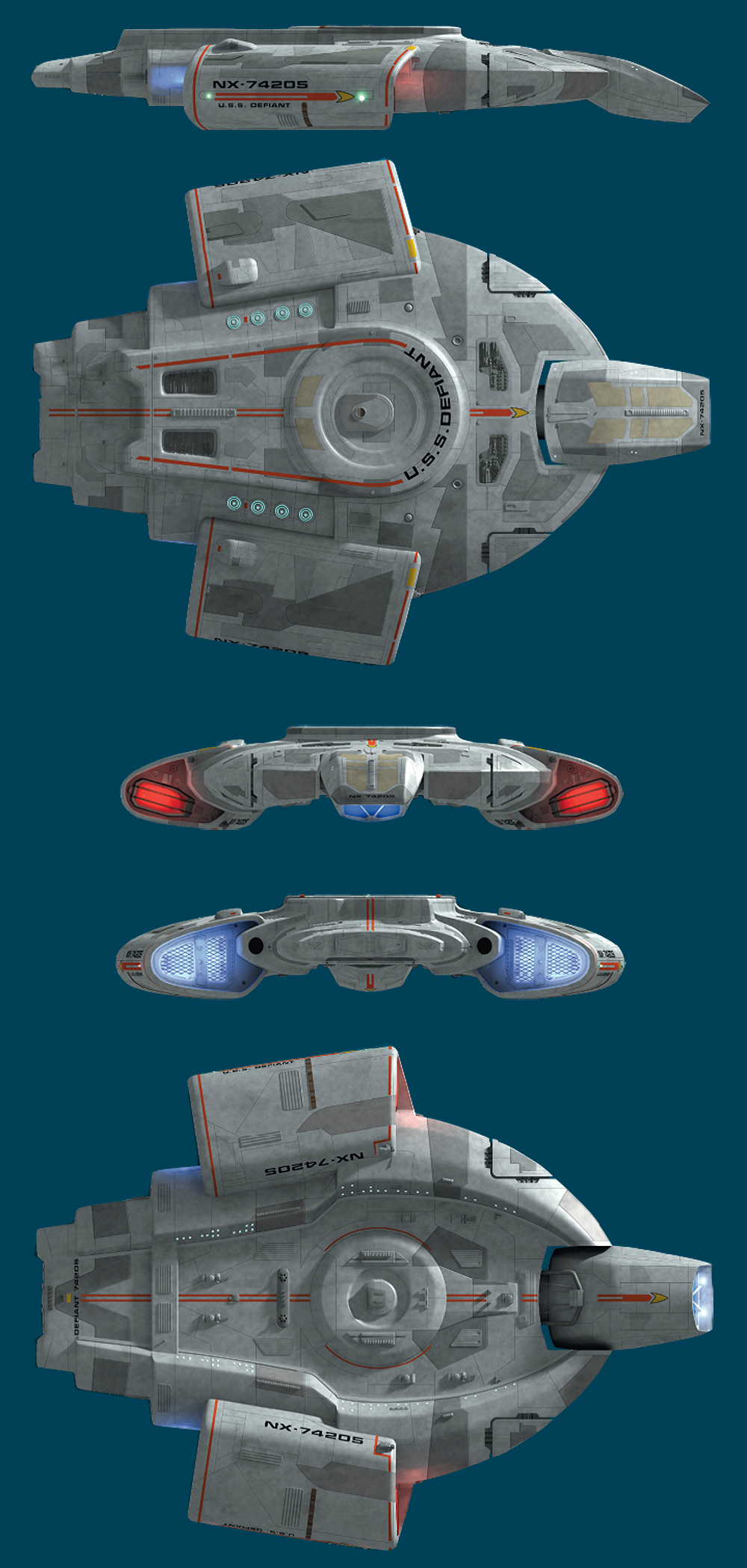 uss defiant schematics